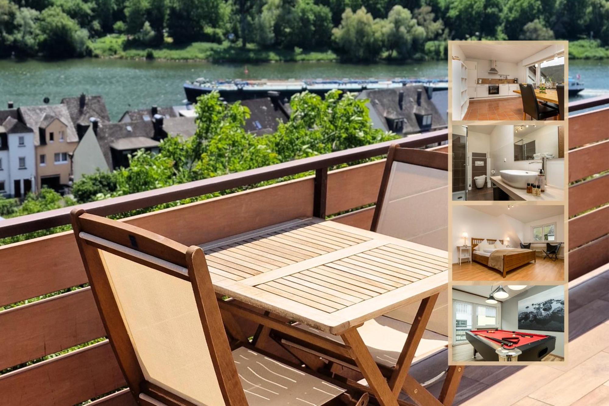 Riesling Appartement For 2 - 4 People - Billiards - Balcony With Mosel View - Parking - Wine Barrel Bar - Fully Equipped Kitchen - Netflix - Waiputv - 3 Km From Cochem Клоттен Экстерьер фото